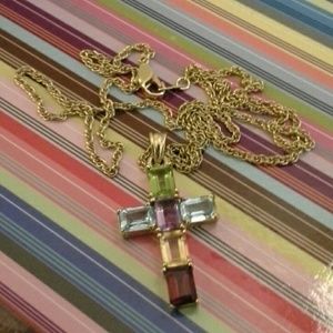 Vintage cross necklace